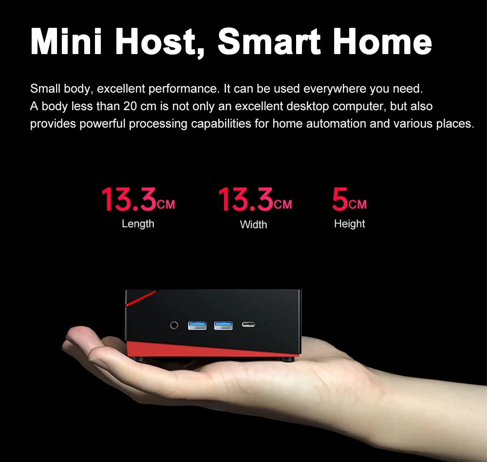 A4 AMD Ryzen 5 Mini PC detail section