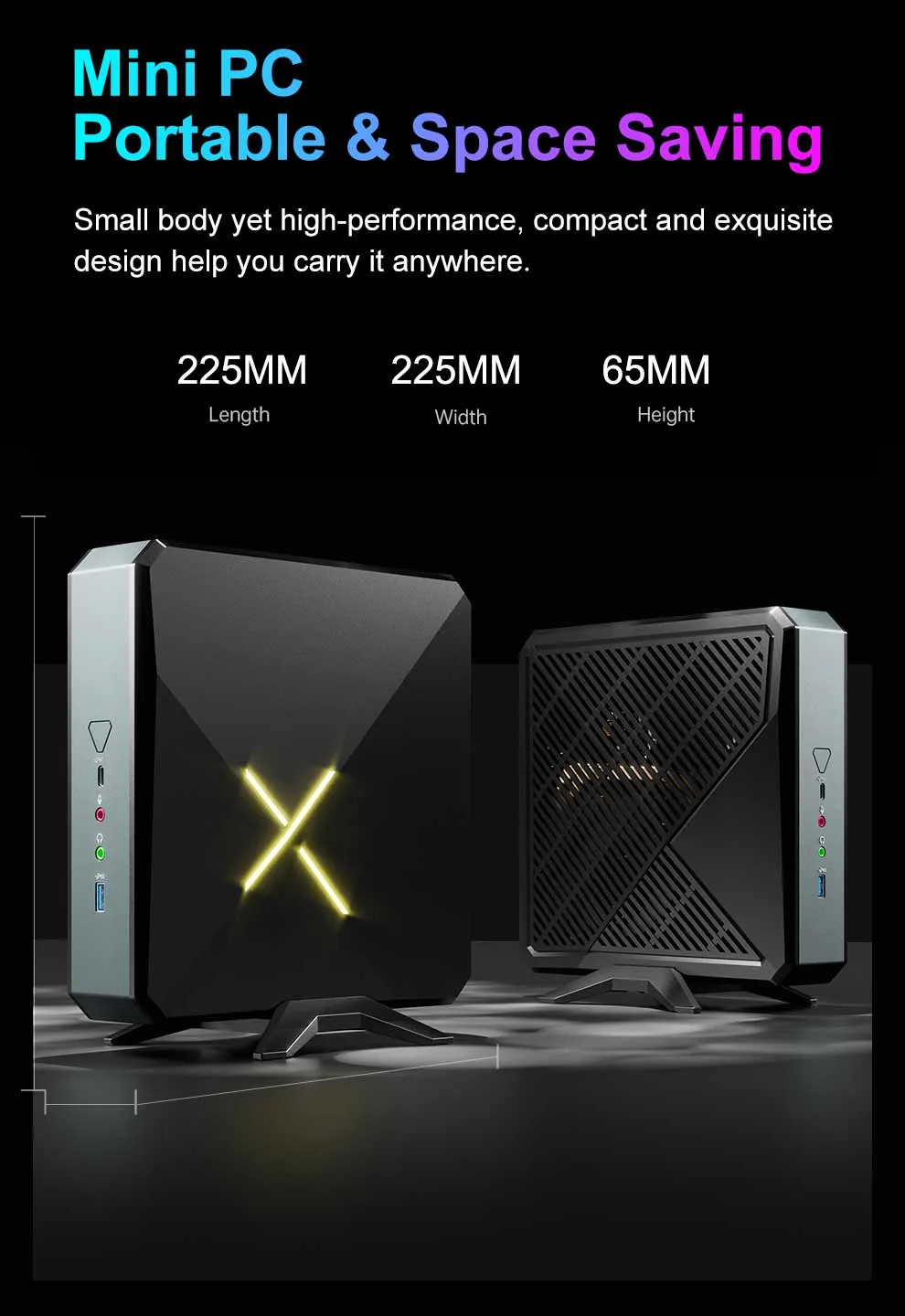 A5 Ryzen 9 RGB Gaming Mini PC detail section