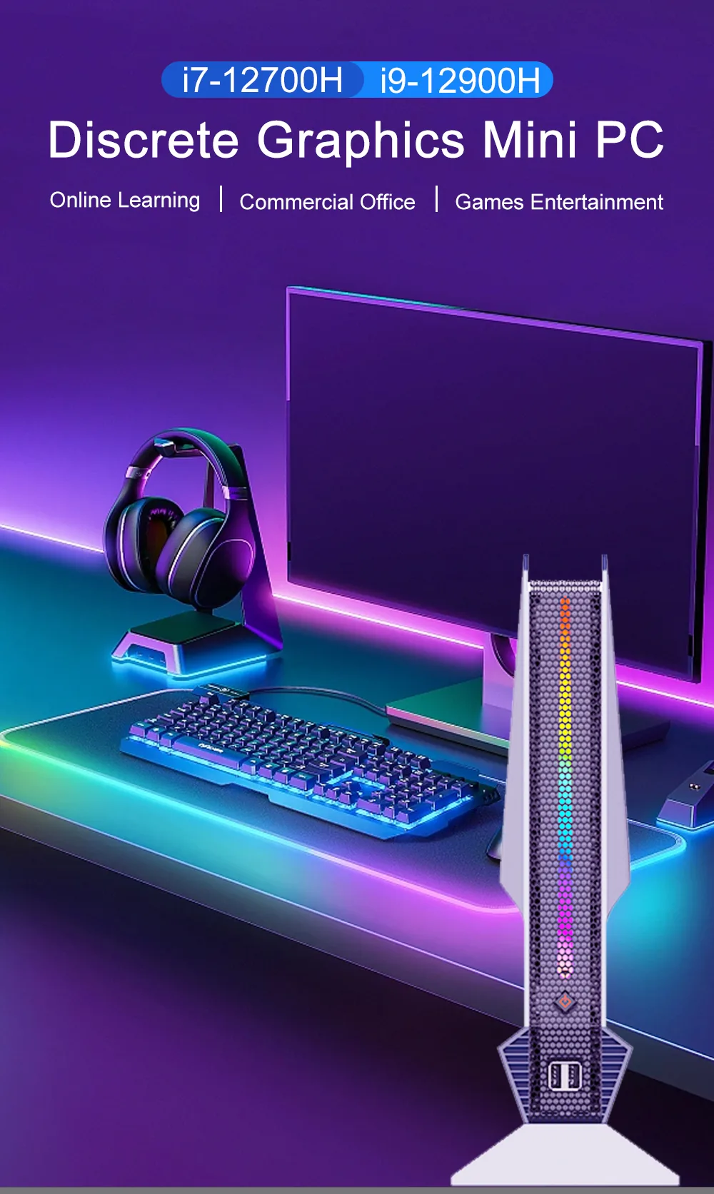 F10 RTX 3050 Discrete Graphics Mini PC detail section