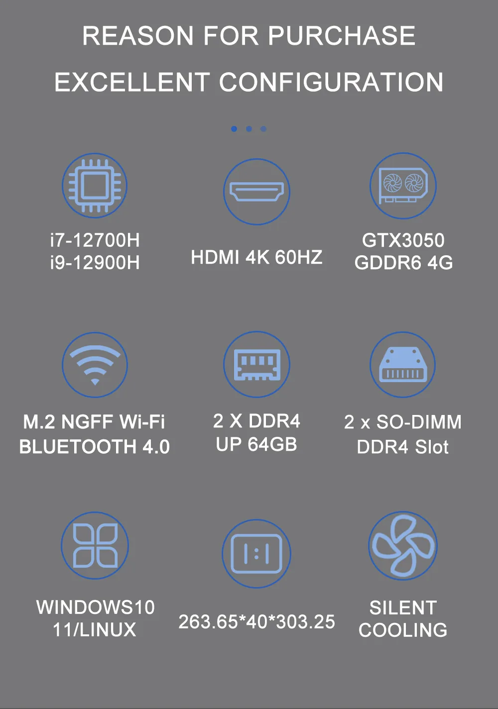 F10 RTX 3050 Discrete Graphics Mini PC detail section