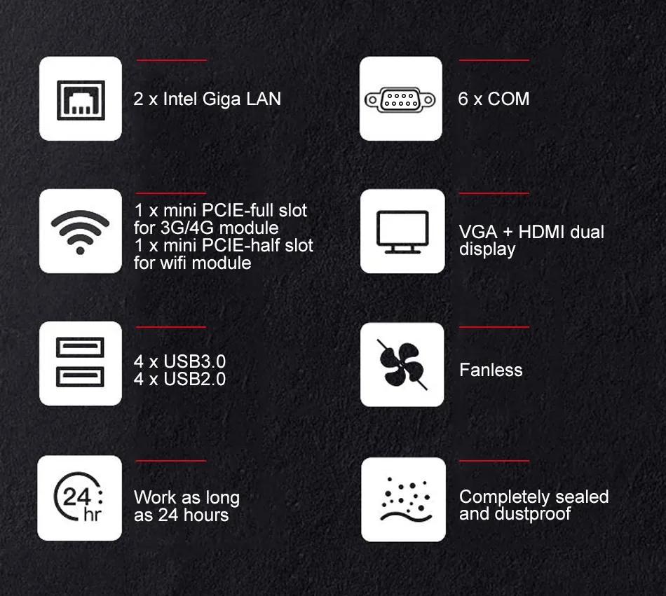 G10 Fanless Industrial Mini PC detail section