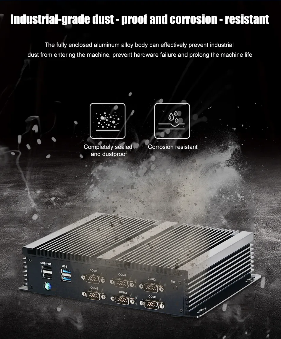 G10 Fanless Industrial Mini PC detail section