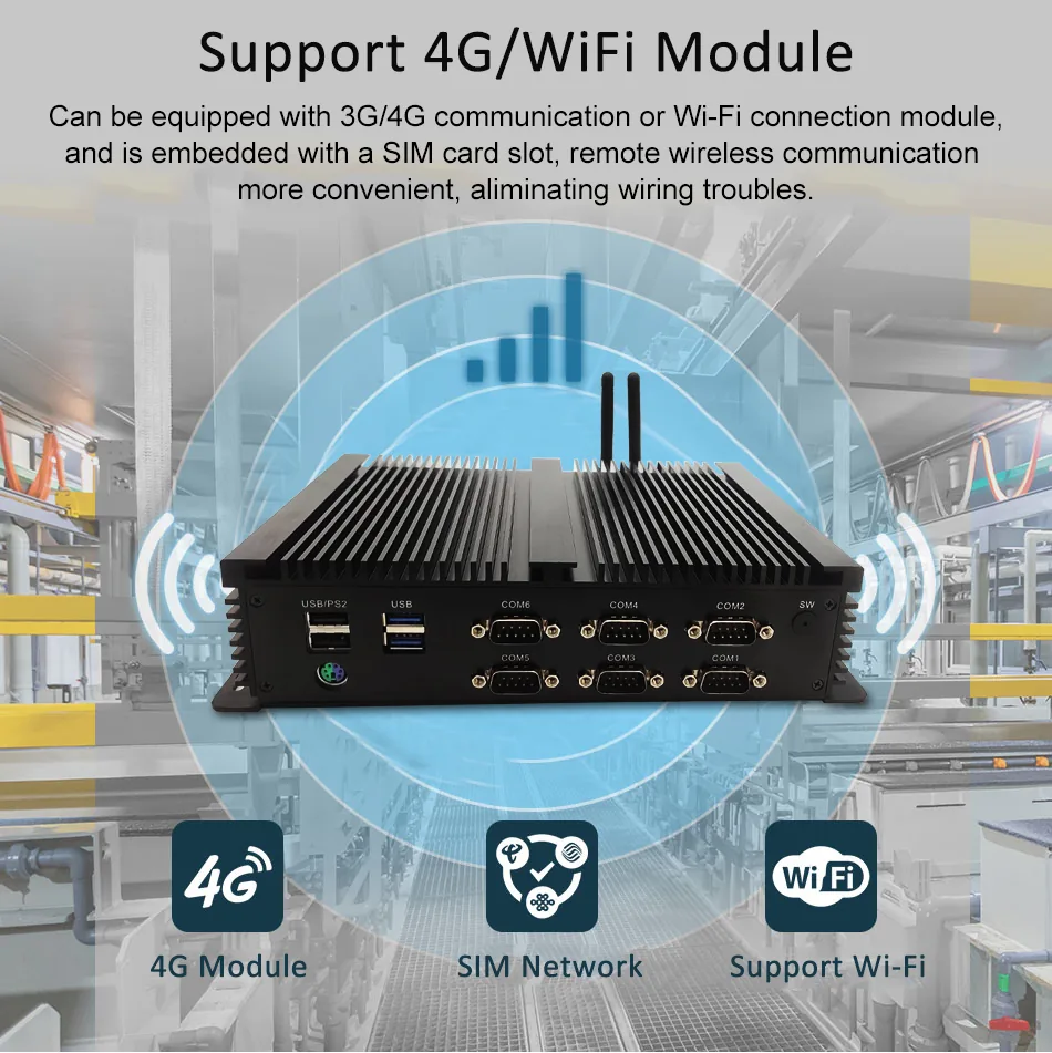 G10 Fanless Industrial Mini PC detail section