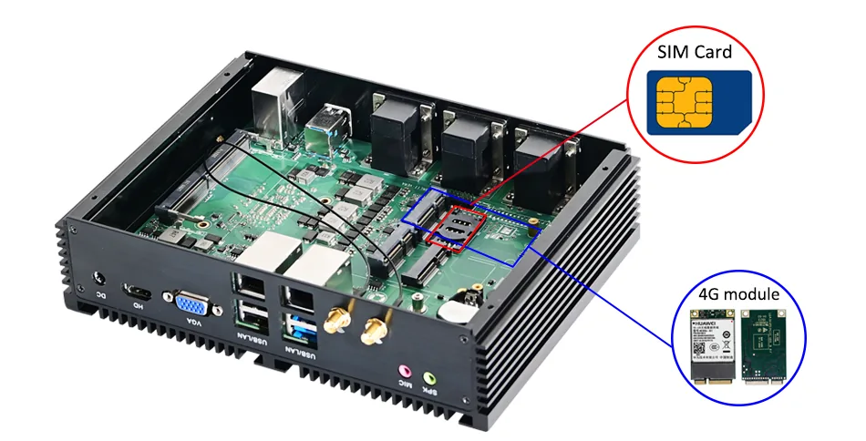 G10 Fanless Industrial Mini PC detail section