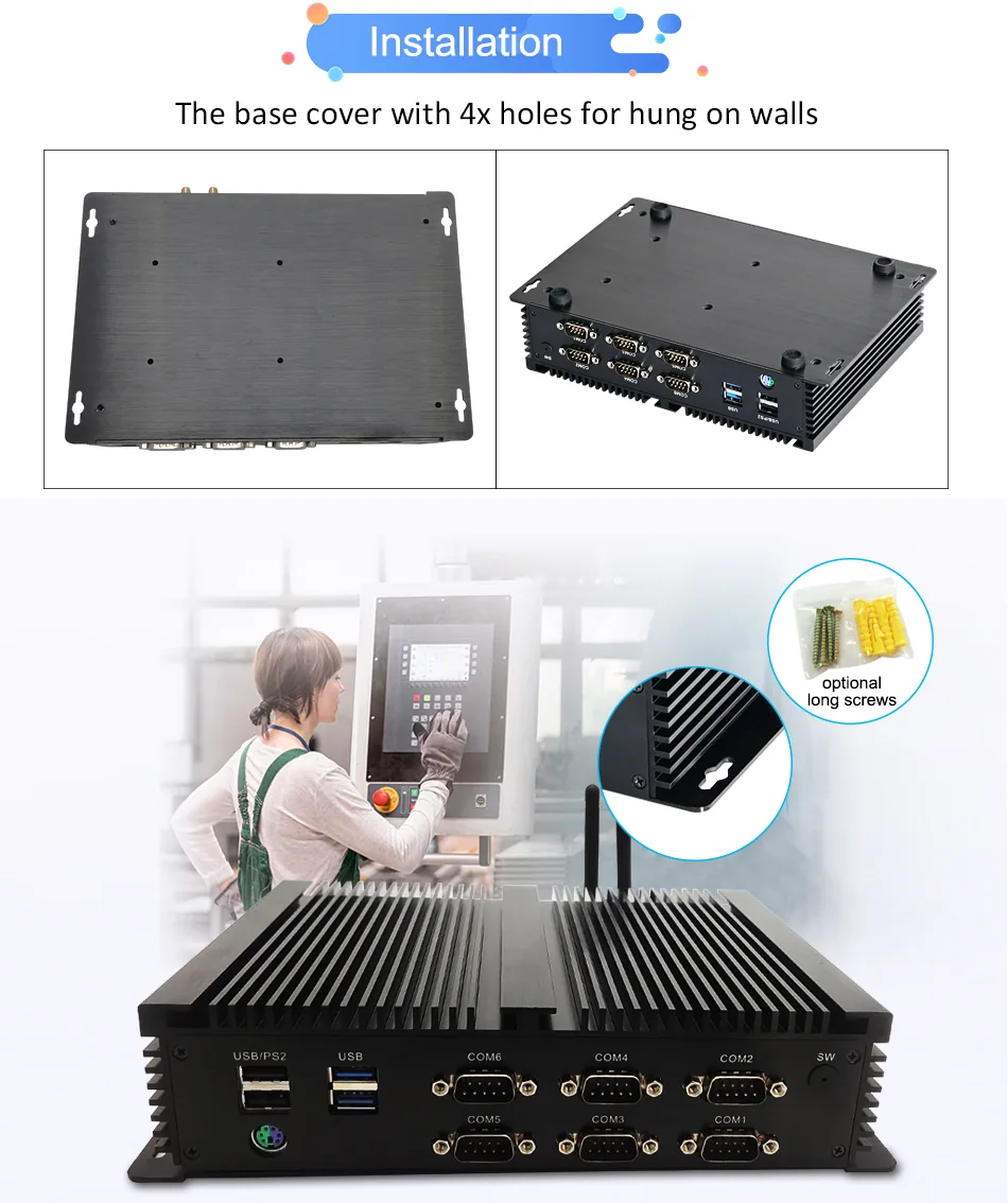 G10 Fanless Industrial Mini PC detail section