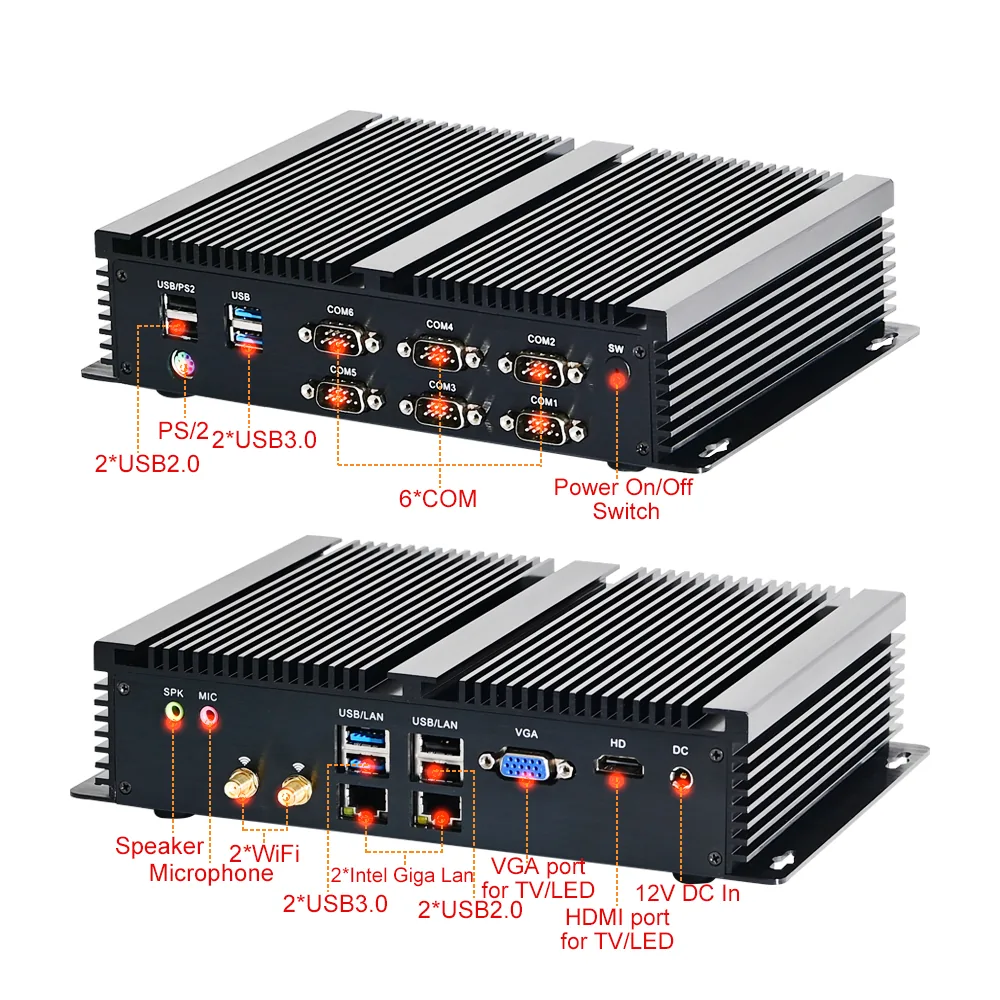 G10 Fanless Industrial Mini PC product view