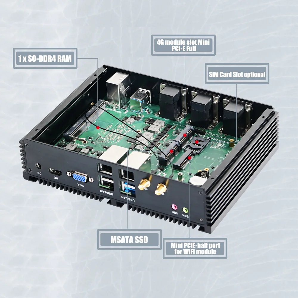 G10 Fanless Industrial Mini PC product view