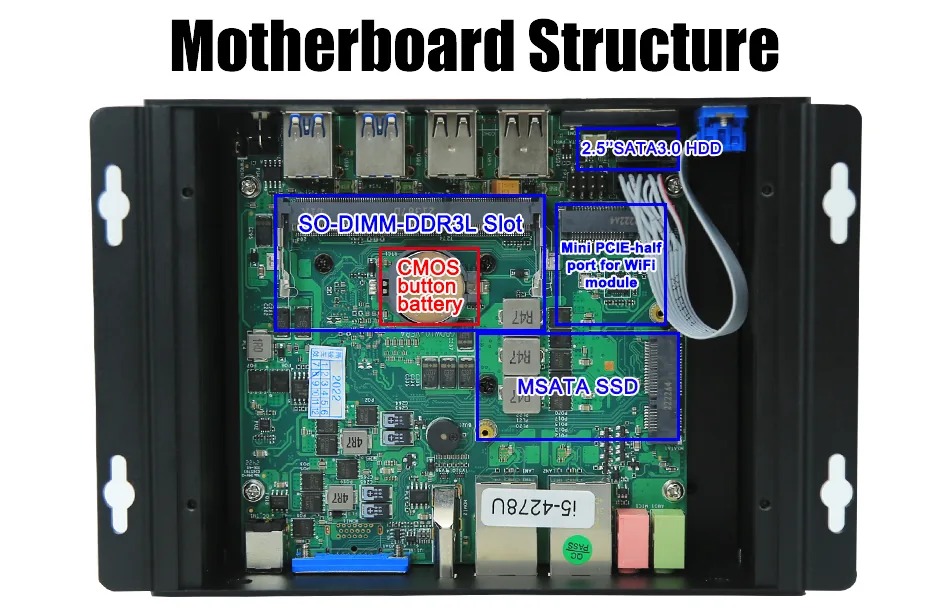 G12 Fanless Industrial Mini PC detail section