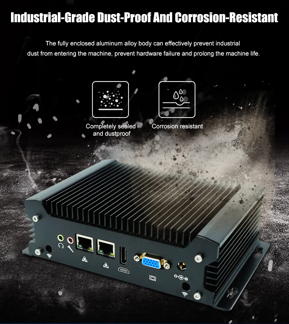 G12 Fanless Industrial Mini PC detail section