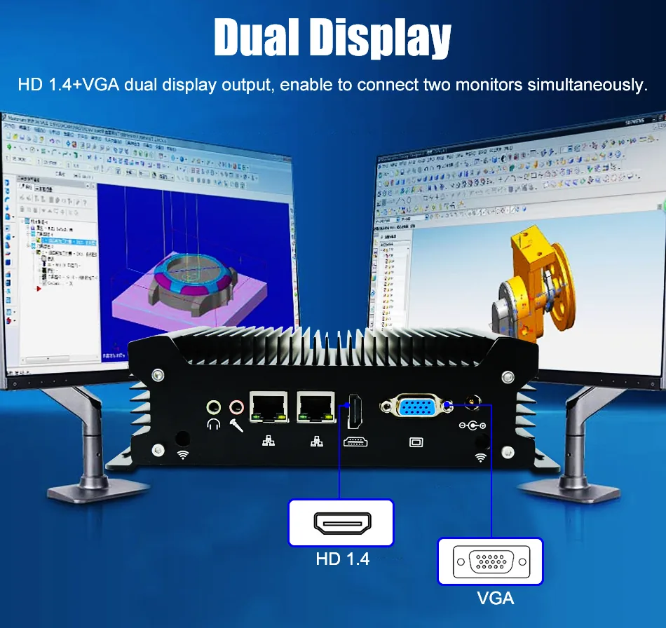 G12 Fanless Industrial Mini PC detail section