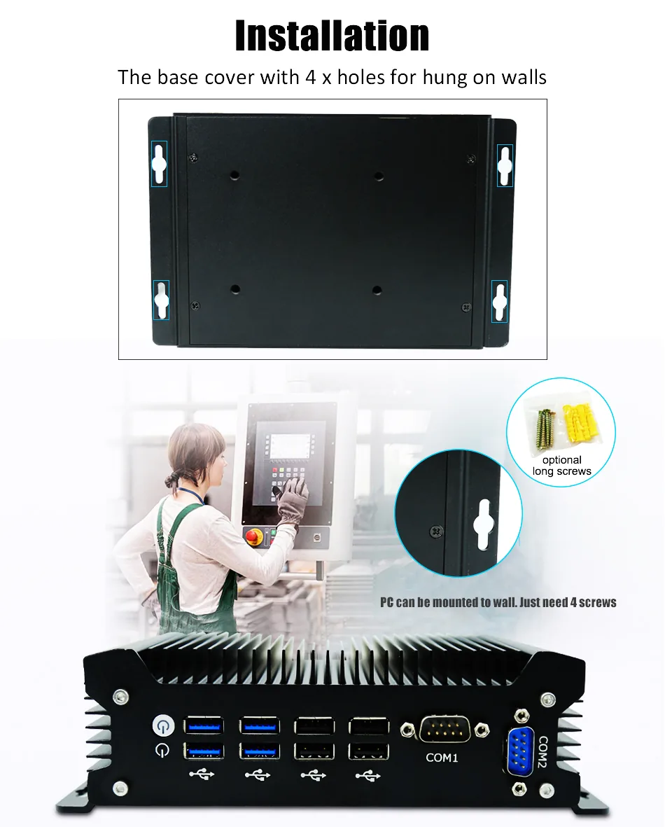 G12 Fanless Industrial Mini PC detail section