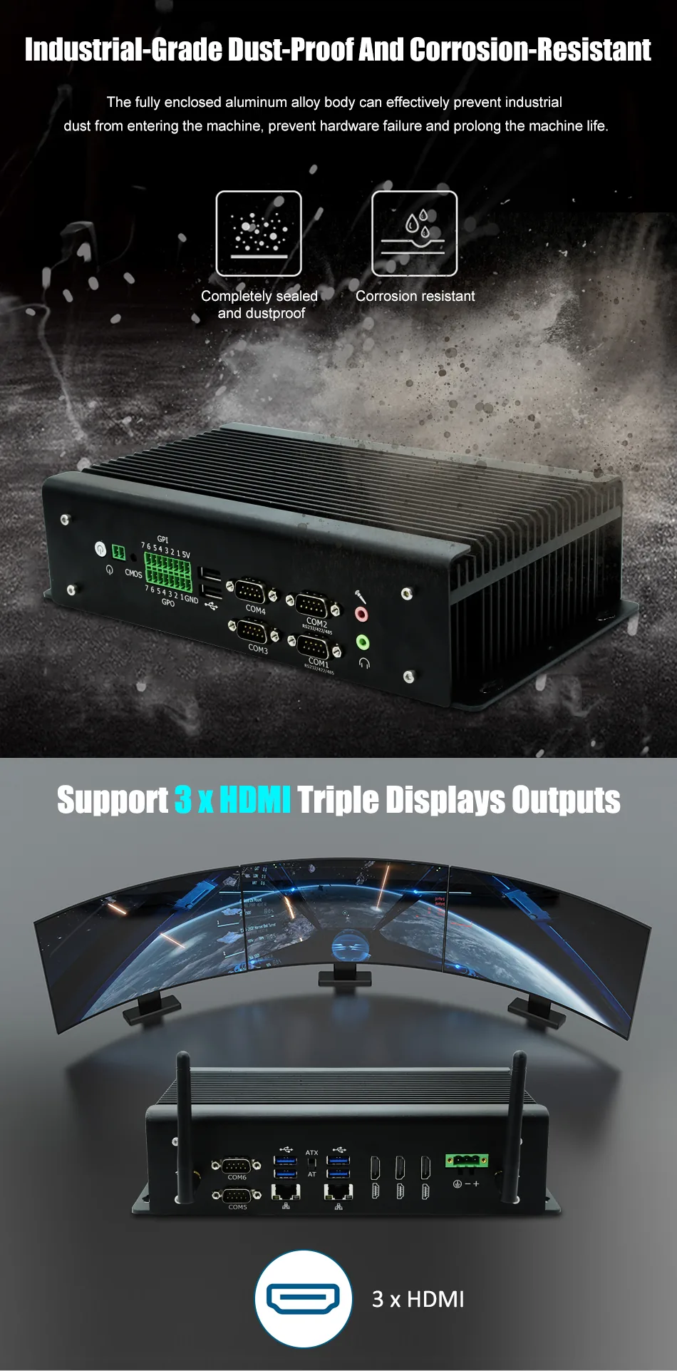 G13 High-I/O Industrial Mini PC detail section