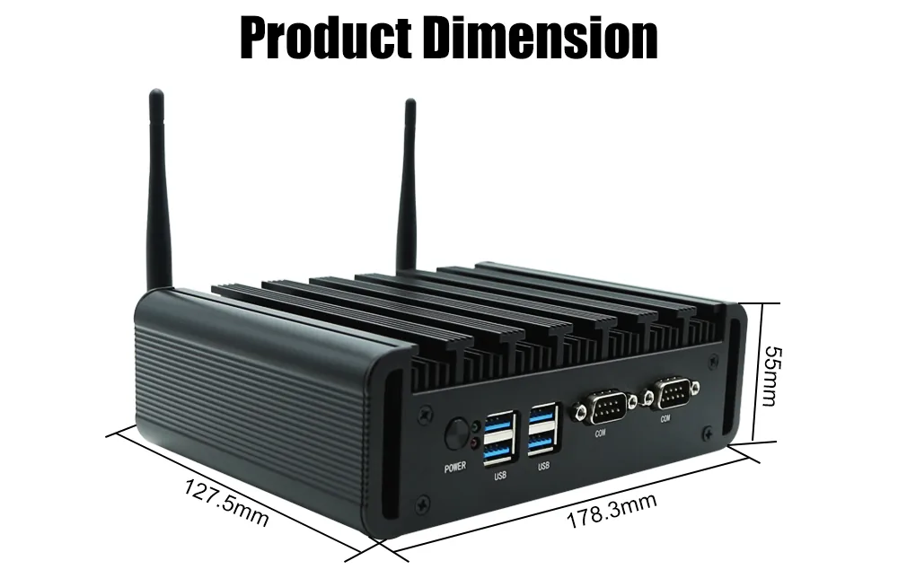 M8A Fanless Industrial Mini PC detail section
