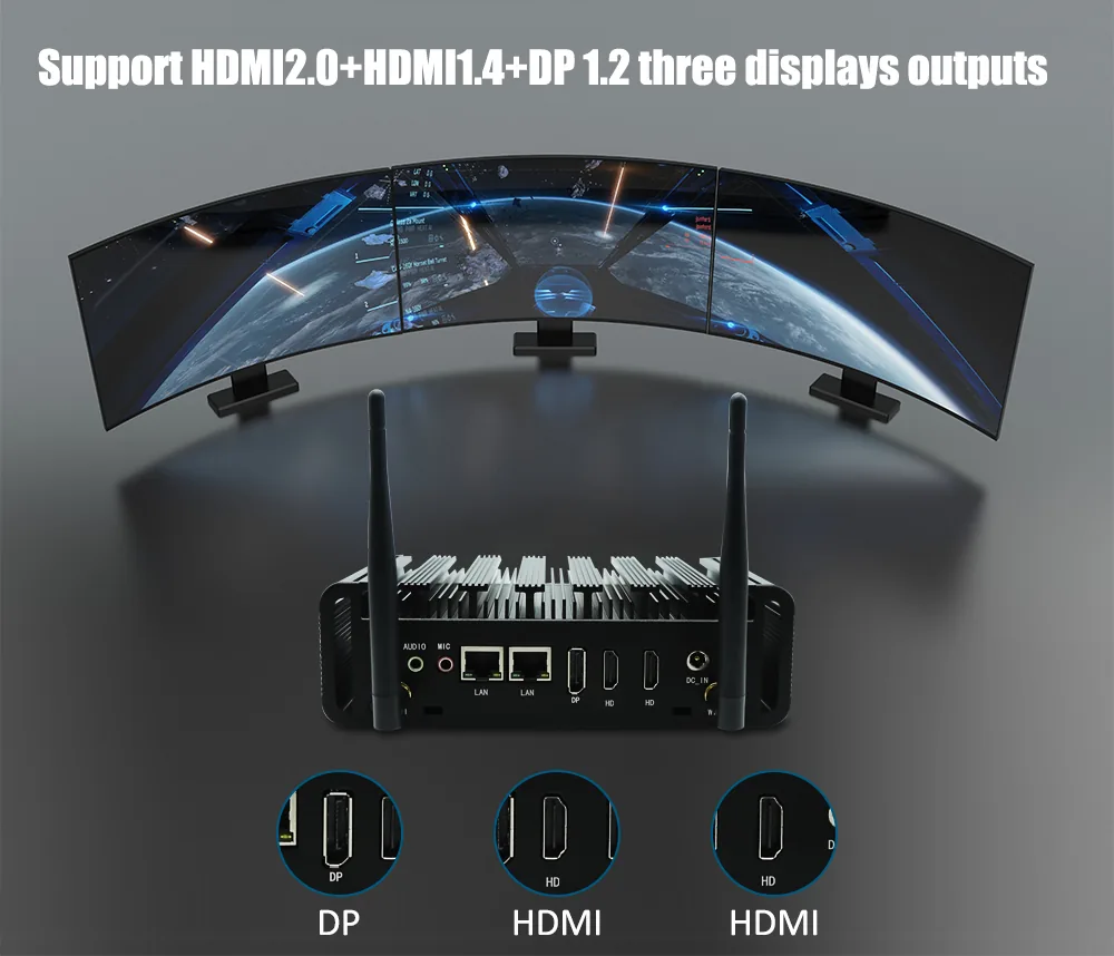 M8A Fanless Industrial Mini PC detail section