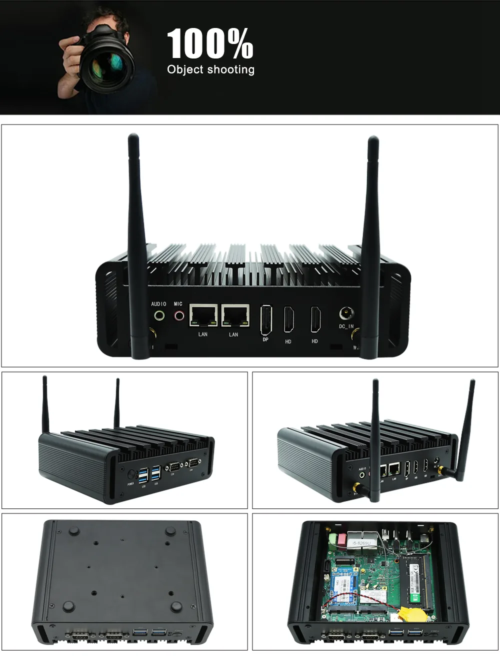 M8A Fanless Industrial Mini PC detail section