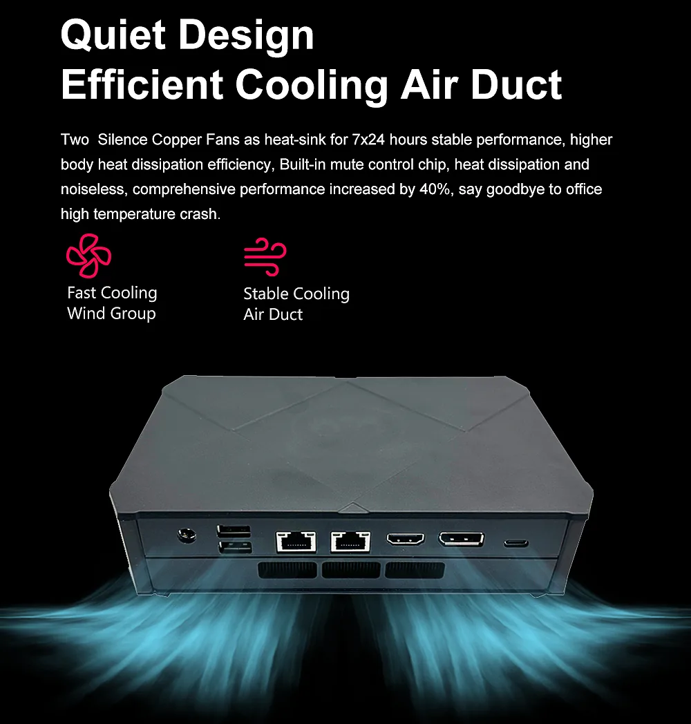VX2 AMD 2.5G Mini PC detail section